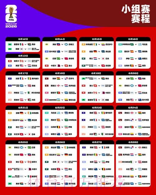 2026世界杯赛程一览观看指南怎么看